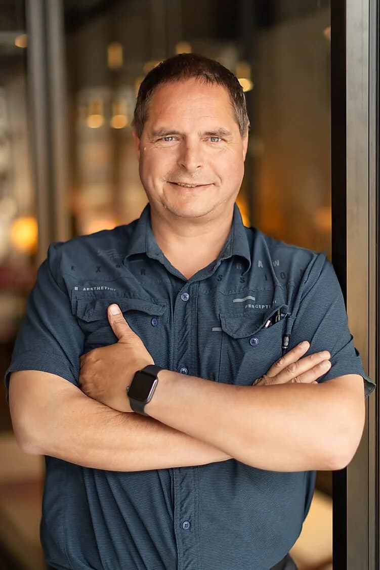 Jay Friesen at his real estate office